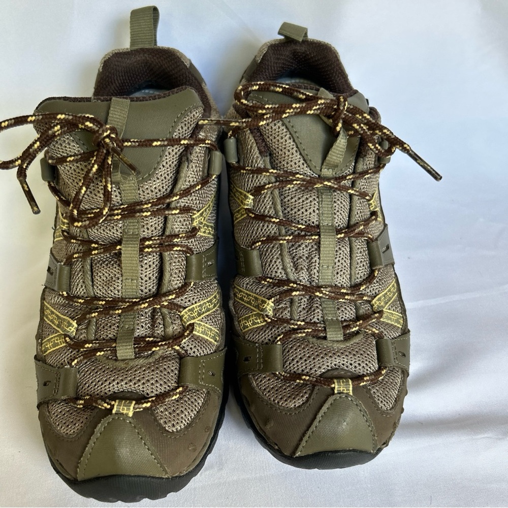 Merrell Women's Brindle Vibram Hiking Trail Shoes Olive Green Size 8.5